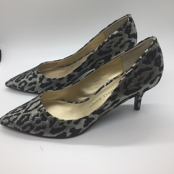 Adrianna Papell Shoes - Adrianna Papell metallic/black leopard print heels